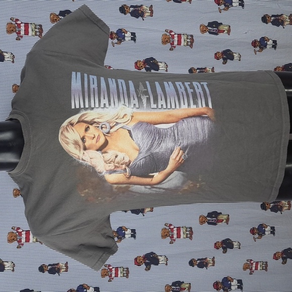 Miranda Lambert 2014 Platinum Tour gray & blue med graphic country music  shirt - Picture 2 of 5